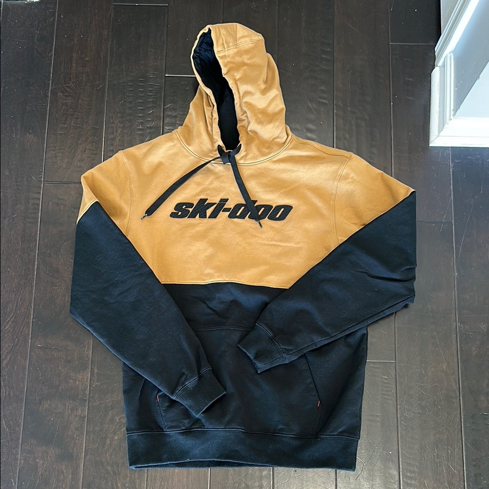 Ski-Doo Tan and Black Hoodie